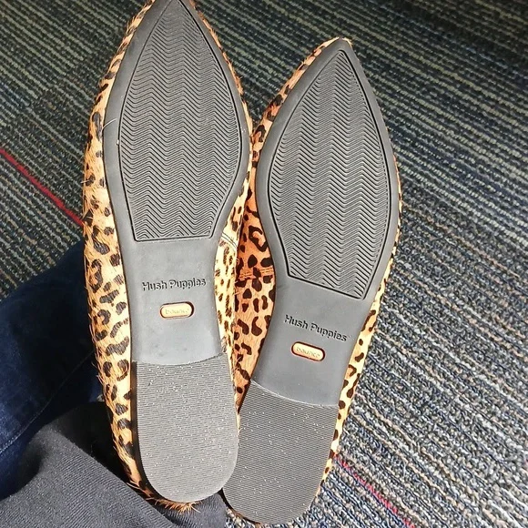 New Hush Puppies Bounce Tassel Leopard Animal print Calf Hair size 9 - Picture 6 of 6